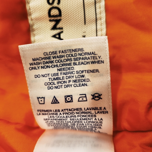 Land's End Blue Orange Hooded Jacket Coat Kids Size 2T Boys Girls - Picture 5 of 8